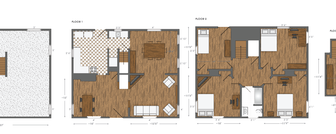 364 E. Northwood Ave. layout