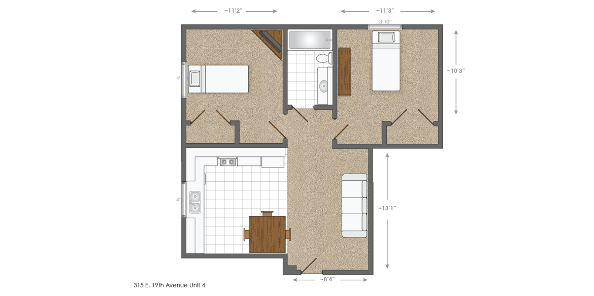 315 E. 19th Ave. layout
